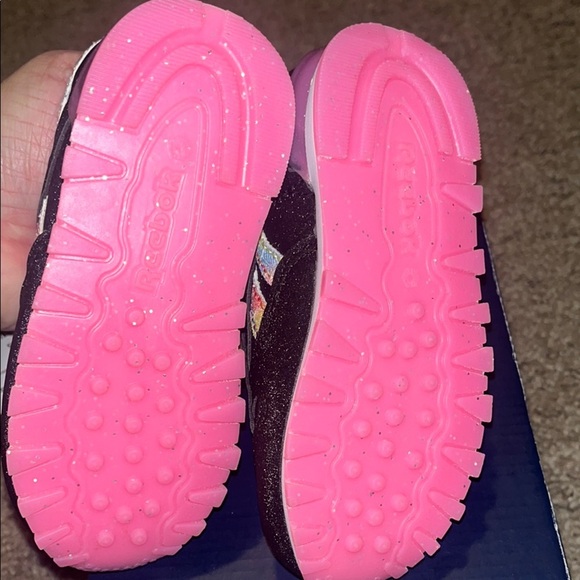 Reebok Black and Pink Sneakers with Cushioned Soles Light Up New in Box - Picture 5 of 5